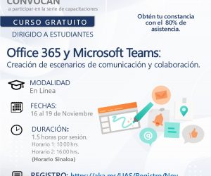 Office 365 y Microsoft Teams: Creación de escenarios de comunicación y colaboración
